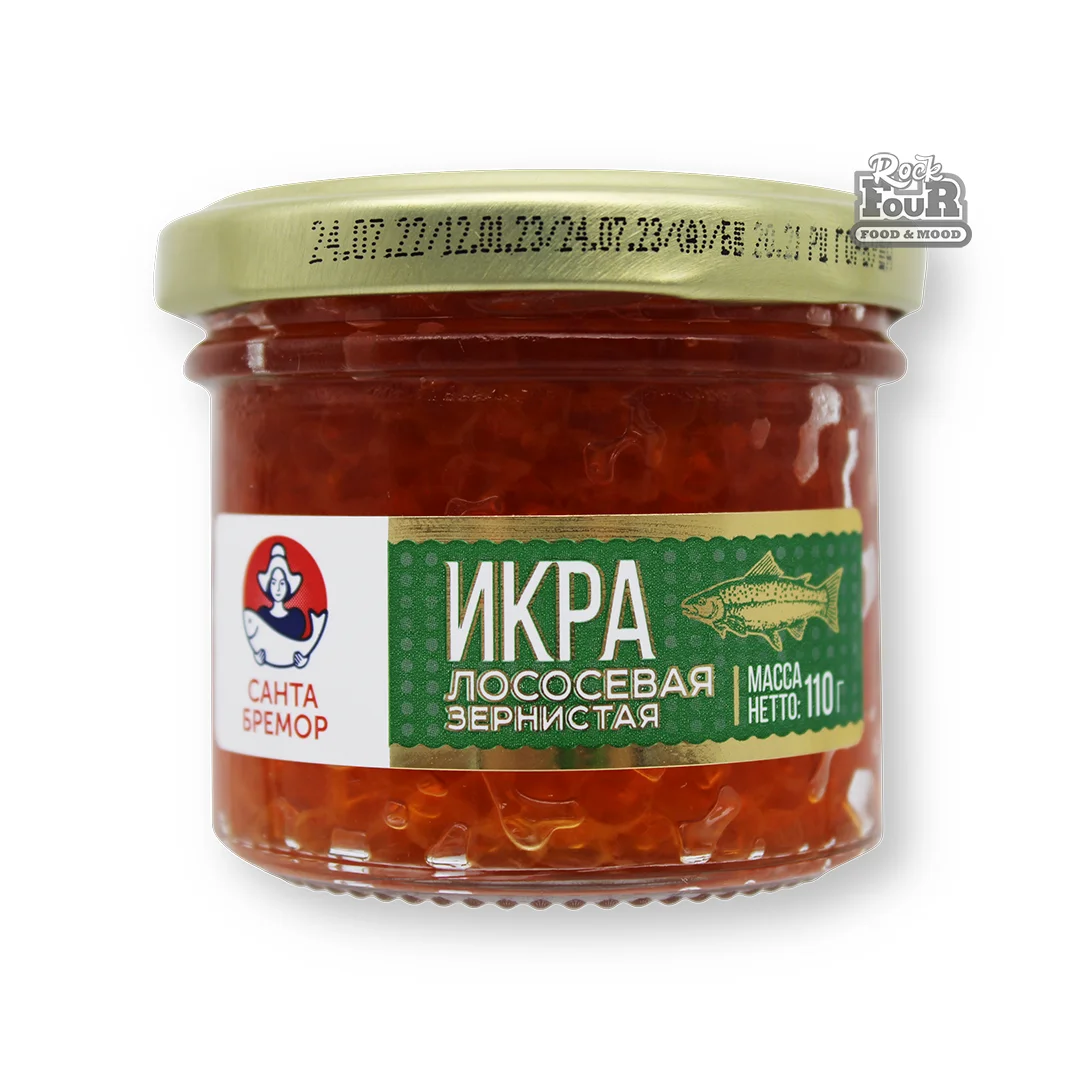 Ձկնկիթ սաղմոնի «Санта Бремор» 110գ